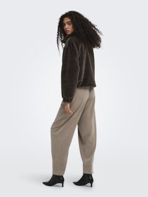 ONLDANA SOL FAUX FUR JACKET CC Demitasse
