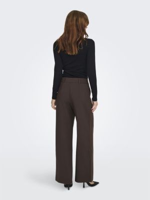 ONLLINDA-RAVEN HW STR PANTS TL Coffee Bean