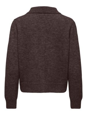 ONLALIVIA LS POLO CARDIGAN KNT Coffee Bean/Mel