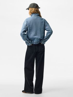 PCGRACE FUNNEL JACKET DNM D2D Light Blue Deni
