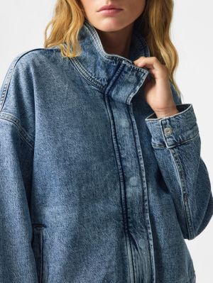 PCGRACE FUNNEL JACKET DNM D2D Light Blue Deni