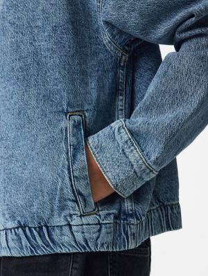 PCGRACE FUNNEL JACKET DNM D2D Light Blue Deni