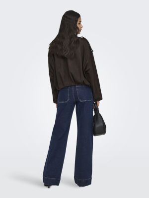 JDYNIA FAUX SUEDE BAT JACKET O Chocolate Torte