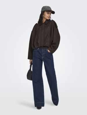 JDYNIA FAUX SUEDE BAT JACKET O Chocolate Torte