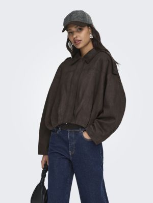 JDYNIA FAUX SUEDE BAT JACKET O Chocolate Torte