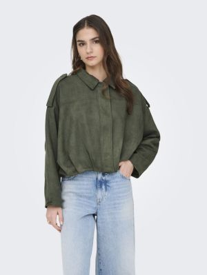 JDYNIA FAUX SUEDE BAT JACKET O Thyme