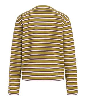 JXSOPHIA BOXY LS STRIPE TEE JR Green Moss/Vani