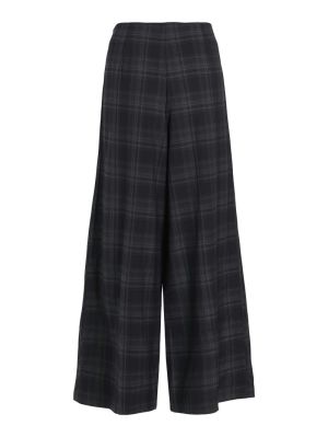 VISINA HW WIDE CHECK PANTS Navy Blazer/CHE