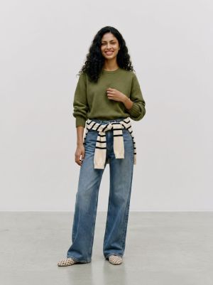 VMKACY LS O-NECK PULLOVER Sphagnum/MELANG