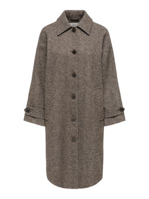 JDYVINGA HERRINGBONE LONG COAT Chocolate Torte