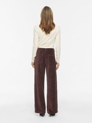 VIKITA RW WIDE CORDUROY PANTS Coffee Bean