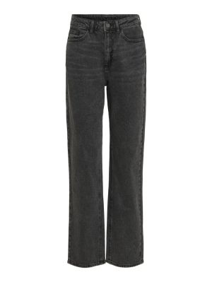 VIKELLY JAF HW STRAIGHT JEANS- Dark Grey Denim