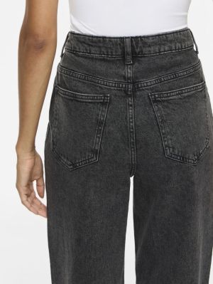 VIKELLY JAF HW STRAIGHT JEANS- Dark Grey Denim