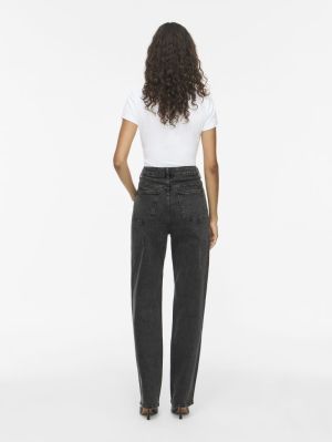 VIKELLY JAF HW STRAIGHT JEANS- Dark Grey Denim