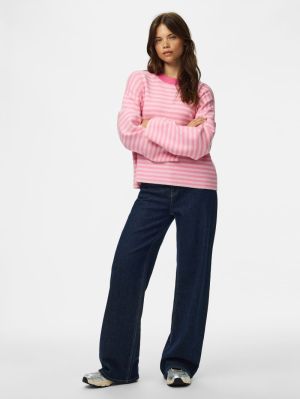 PCJASSY LS O-NECK KNIT NOOS BC Roseate Spoonbi