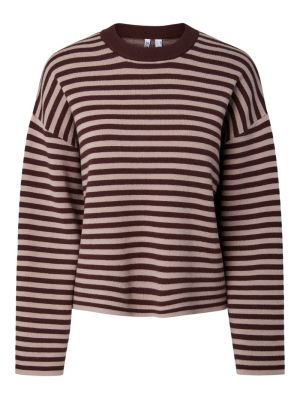 PCJASSY LS O-NECK KNIT NOOS BC Hot Fudge/GREIG