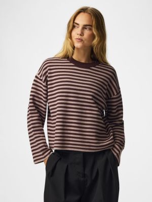 PCJASSY LS O-NECK KNIT NOOS BC Hot Fudge/GREIG