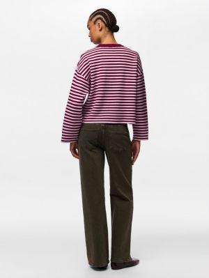 PCJASSY LS O-NECK KNIT NOOS BC Raspberry Radia