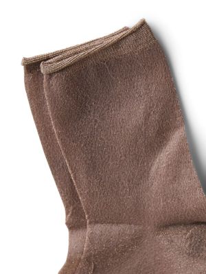 PCELLAMIA GLITTER SOCKS Natural/Gold gl