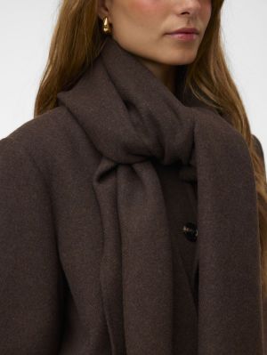 VMUNALAURA WOOL BLEND JACKET P Chocolate Torte
