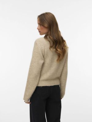 VMCORA LS POLONECK PULLOVER BO Silver Mink/MEL
