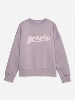 VMCAISA ALINA LS SWEAT BOX JRS Elderberry/GRAZ