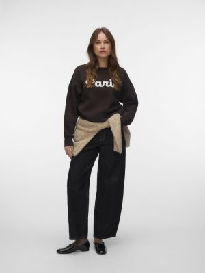 VMCAISA ALINA LS SWEAT BOX JRS Chocolate Torte