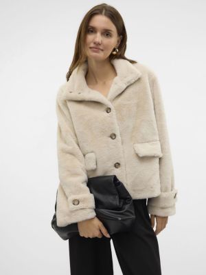VMSONJAEVA SHORT JACKET GA BOO Oatmeal