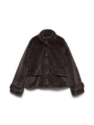 VMSONJAEVA SHORT JACKET GA BOO Chocolate Torte
