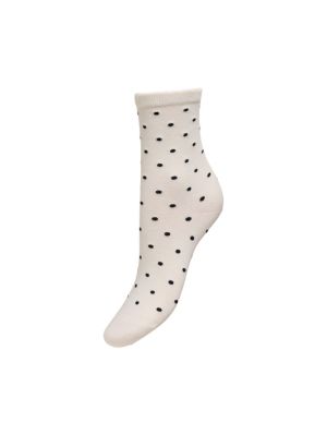 ONLNICOLE PATTERN SOCK ACC Birch/BLACK DOT
