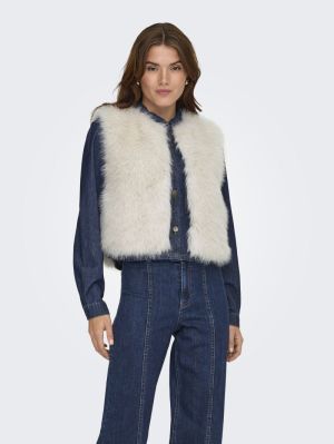 JDYORA FAUX FUR WAISTCOAT OTW Birch
