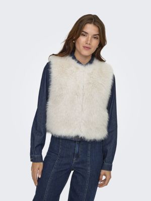 JDYORA FAUX FUR WAISTCOAT OTW Birch
