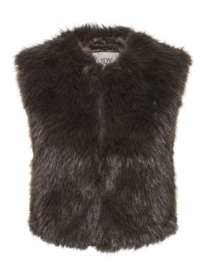 JDYORA FAUX FUR WAISTCOAT OTW Chocolate Torte