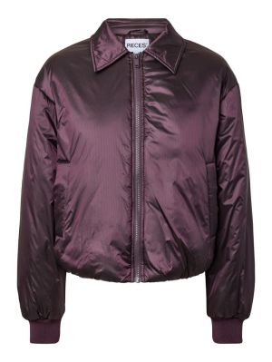 PCELARA PADDED RIBSTOP BOMBER Plum Perfect