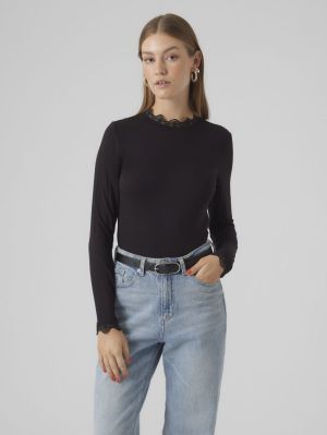 VMROSA LS HIGHNECK TOP GA JRS Black