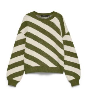 VMLARA LS O-NECK PULLOVER BOO Sphagnum/W. BIR