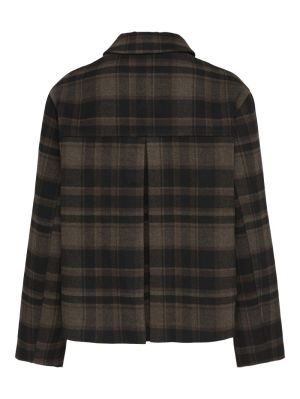 JDYASTRID CHECK SHORT JACKET O Chocolate Brown