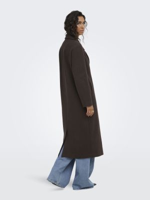 JDYVIOLA LIFE X-LONG COAT OTW Chocolate Torte