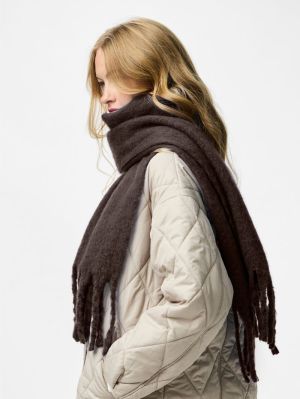 PCNIKITA LONG SCARF NOOS BC Hot Fudge