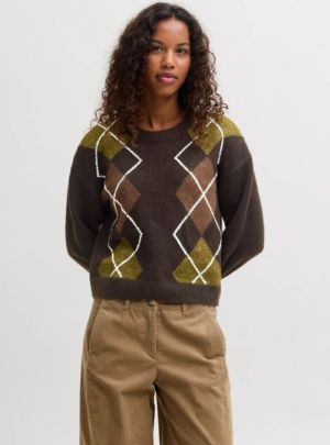 JXHARVI CREW NECK KNIT Demitasse