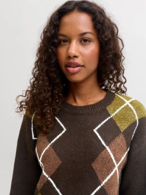 JXHARVI CREW NECK KNIT Demitasse