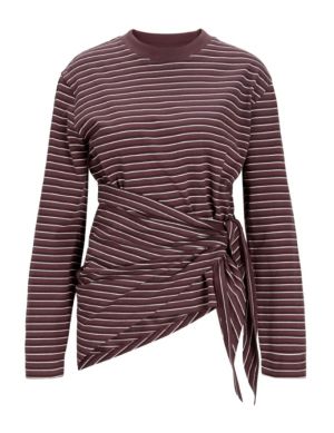 JXSOPHIA BOXY LS SCARF TEE JRS Huckleberry/Fud