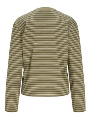 JXSOPHIA BOXY LS SCARF TEE JRS Dusky Green/Oli