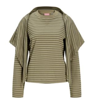 JXSOPHIA BOXY LS SCARF TEE JRS Dusky Green/Oli