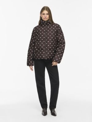 VIKARLA NEW PRINTED PUFFER JAC Coffee Bean/WHI