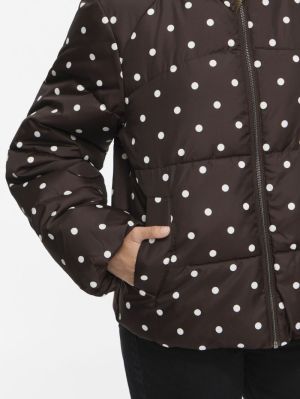 VIKARLA NEW PRINTED PUFFER JAC Coffee Bean/WHI