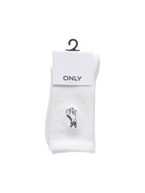 ONLSOPHIA EMB. TENNIS SOCK ACC Cloud Dancer/FR