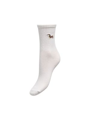ONLSOPHIA EMB. TENNIS SOCK ACC Cloud Dancer/DA
