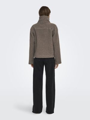 ONLMEGAN TEDDY JACKET OTW NOOS Walnut