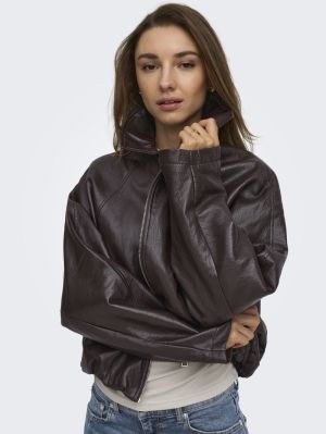 ONLMASJA FAUX LEATHER PADDED B Chocolate Torte